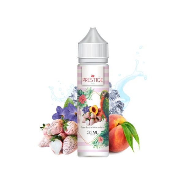 Fraise blanche Pêche Violette Prestige Fruit 50 ml | KingVape