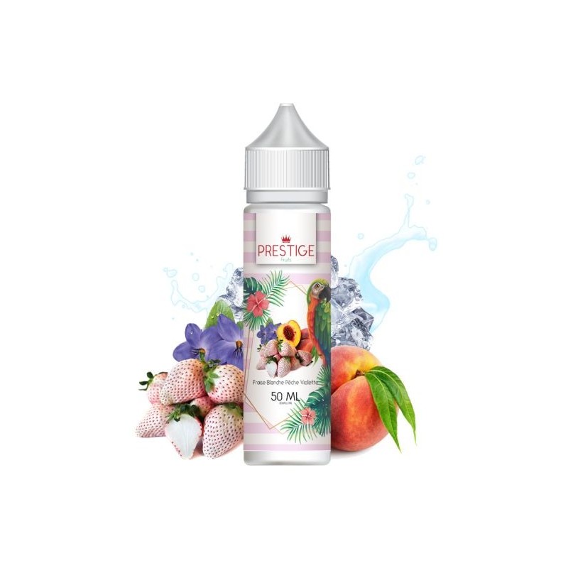 Fraise blanche Pêche Violette Prestige Fruit 50 ml | KingVape