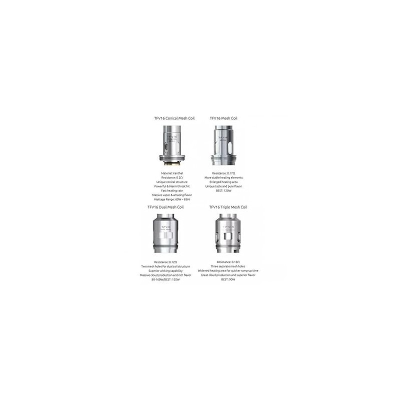 Smok Résistances TFV16 Smoktech King Vape