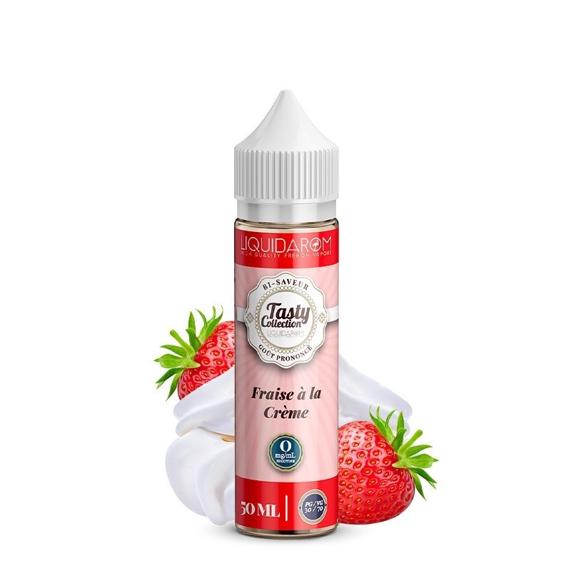 Eliquide Fraise à la crème Tasty Collection Liquidarom