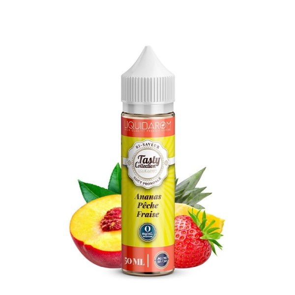 Eliquide Ananas Pêche Fraise Tasty Collection Liquidarom