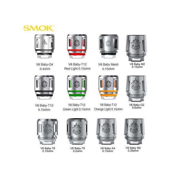 SMOK: Résistances pour TFV8 Baby et TFV12 Baby Prince Smoktech King...